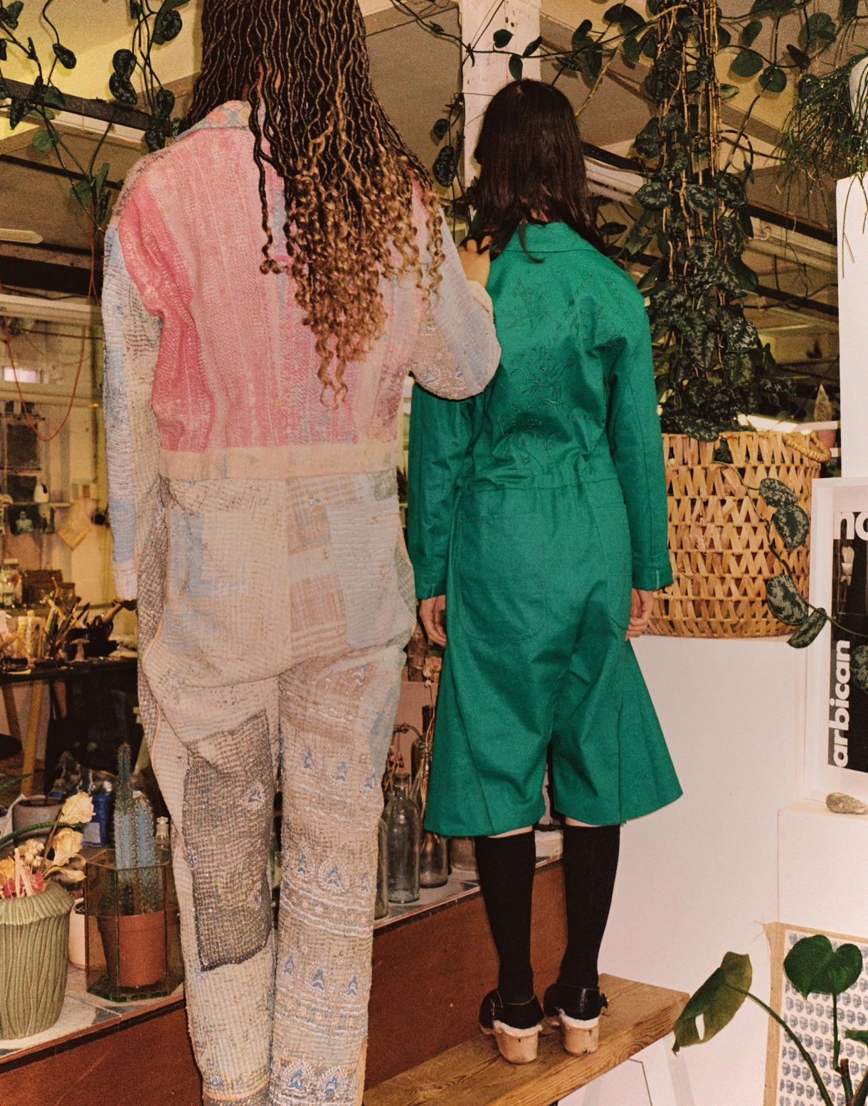 WORKSUIT MADE OF HANDMADE QUILT