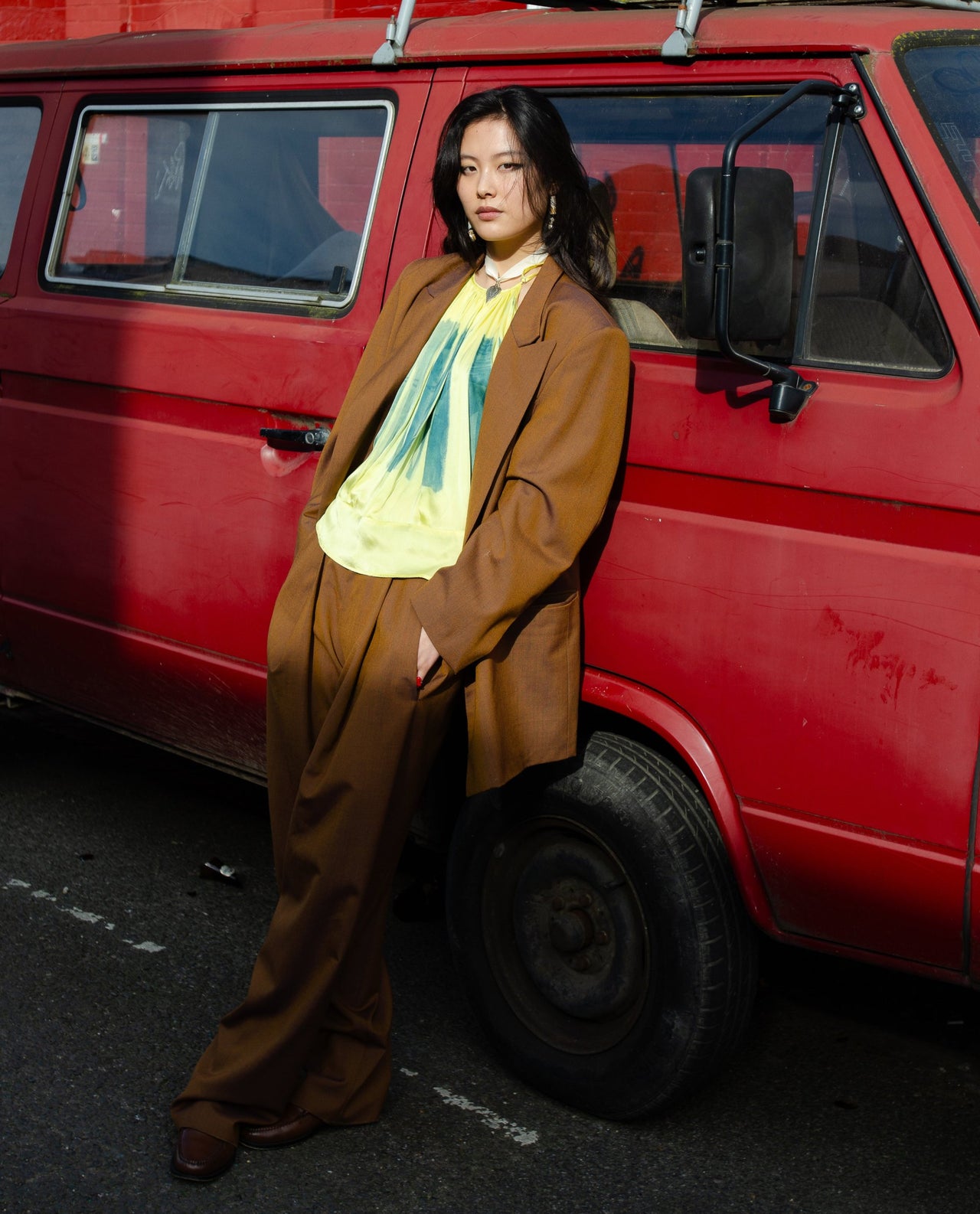 BOYFRIEND'S TAILORED SUIT TROUSERS