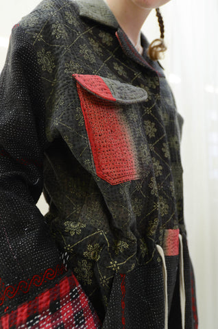 Vintage Handmade quilt Work-Suit