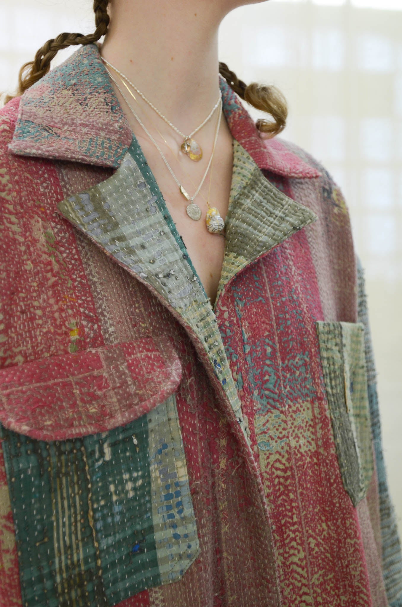 Vintage Handmade quilt Work-Suit