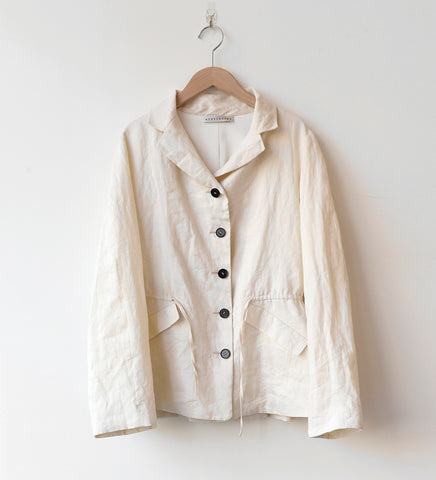 WONDEROUND, Handmade Drawstring Linen Jacket