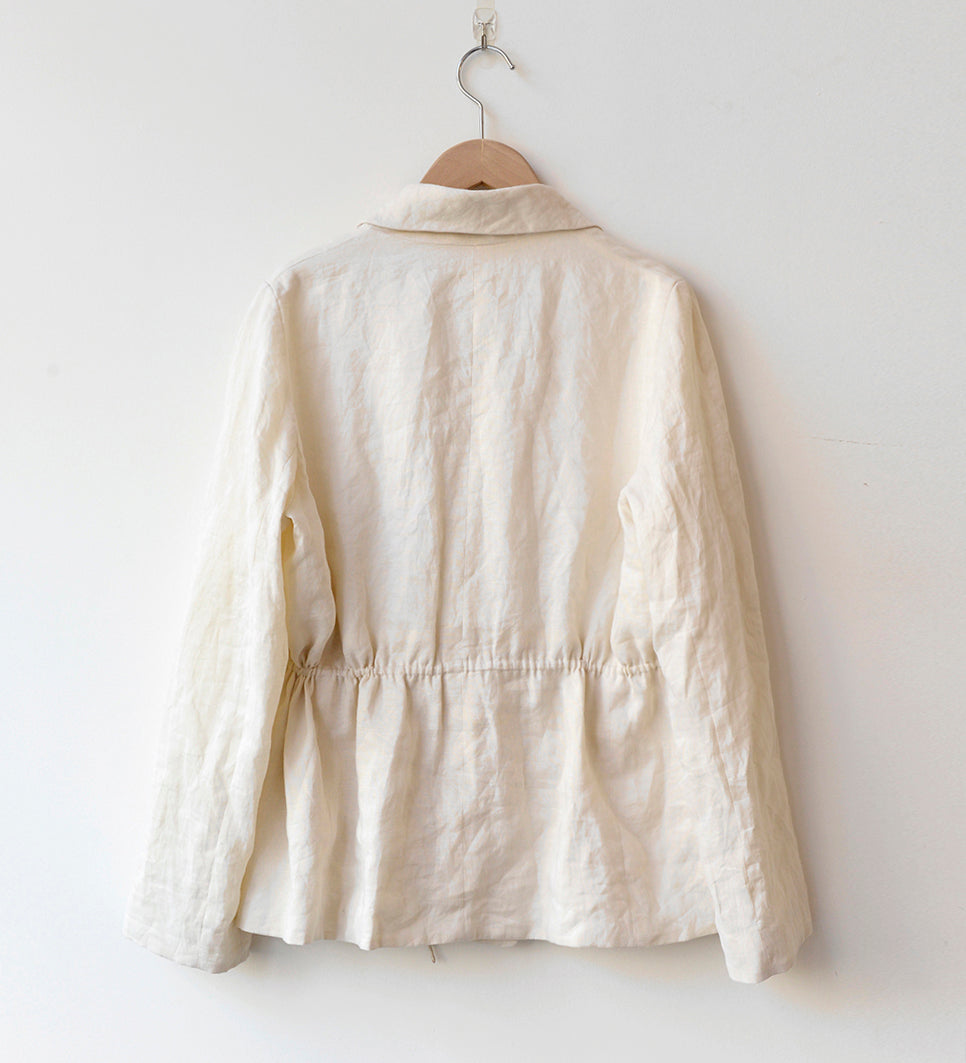 WONDEROUND, Handmade Drawstring Linen Jacket