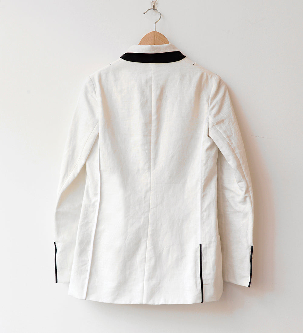 SQUARE TAILORED LINEN JACKET