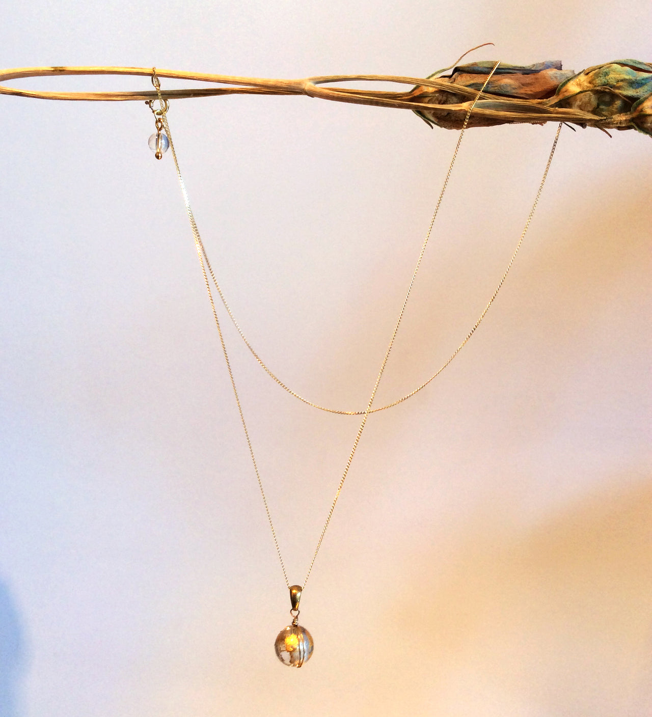 ORNAMENT & CRIME 'EARTH' NECKLACE W/ DROPLET