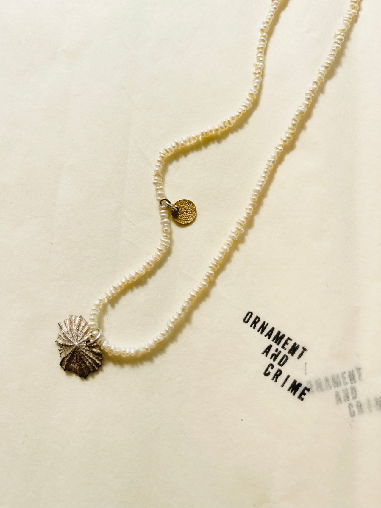 Star Shell pearl necklace