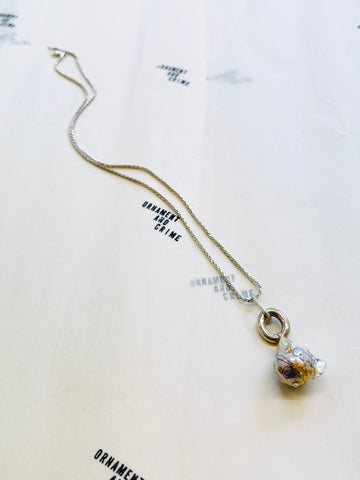 Baroque pearl Rope chain necklace
