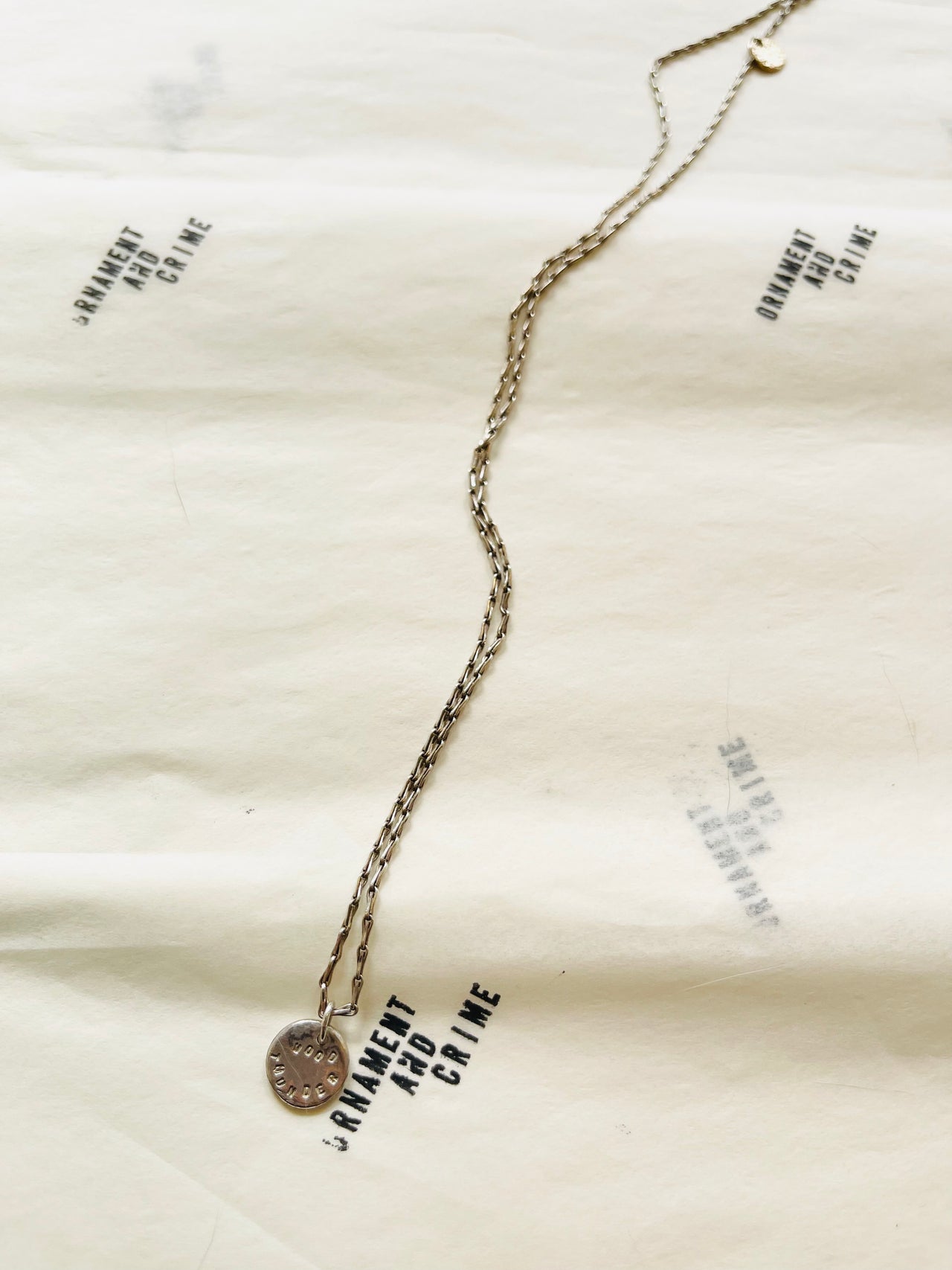 'WOOD OVER THUNDER' NECKLACE w/ gold charm