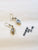 Diamond pearl earring