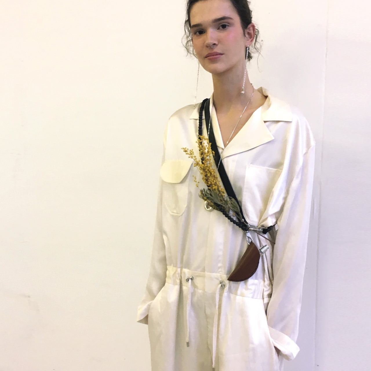 SILK WORKSUIT (Cream)  -SOLD OUT