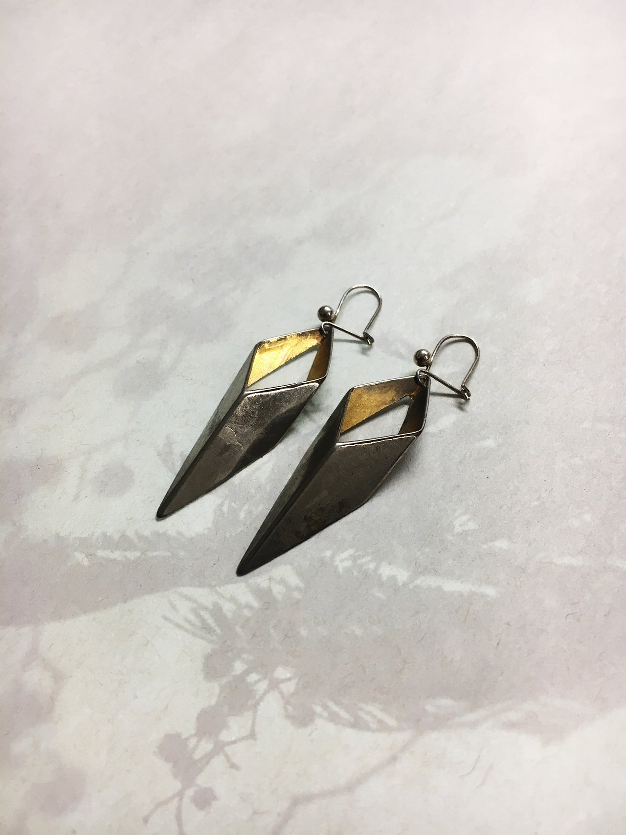 Vintage Brass Spectrum earrings
