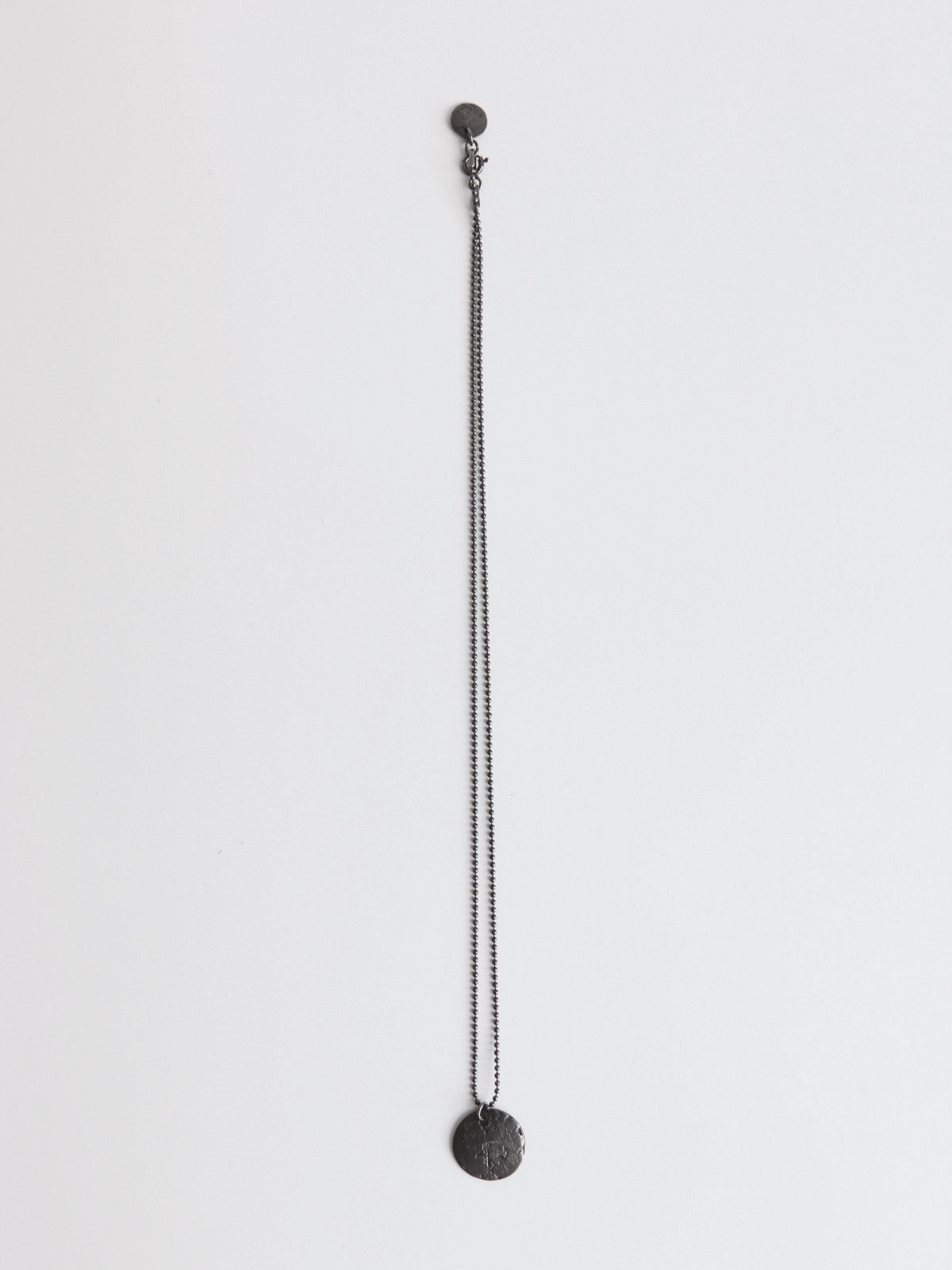 ORNAMENT & CRIME OXIDISED SILVER CHAIN & CHARM