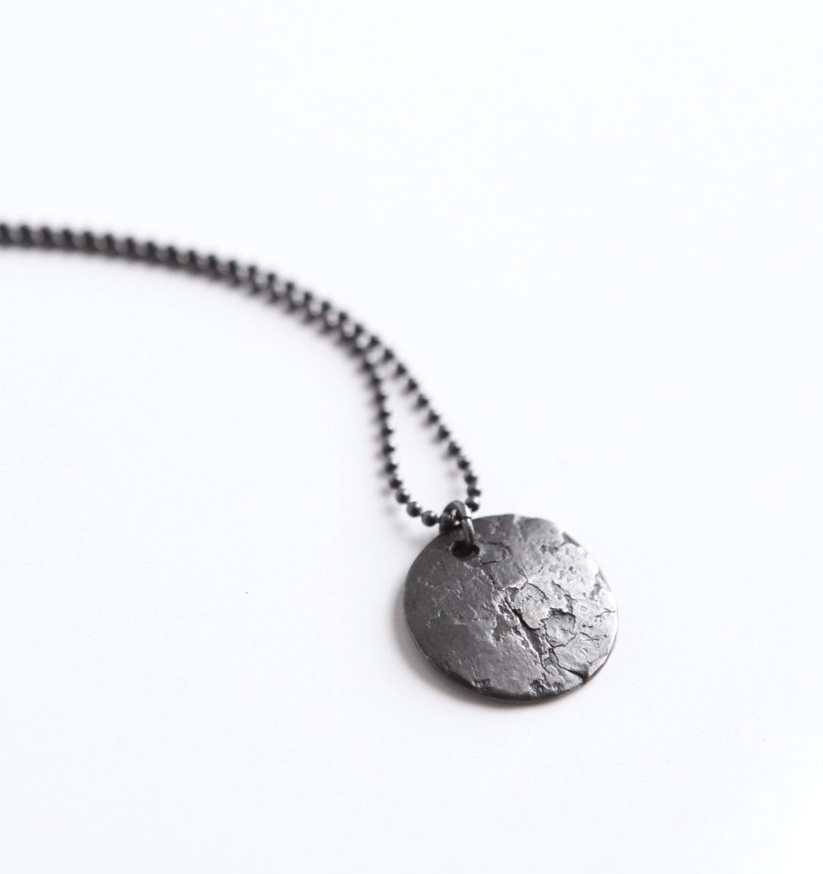 ORNAMENT & CRIME OXIDISED SILVER CHAIN & CHARM