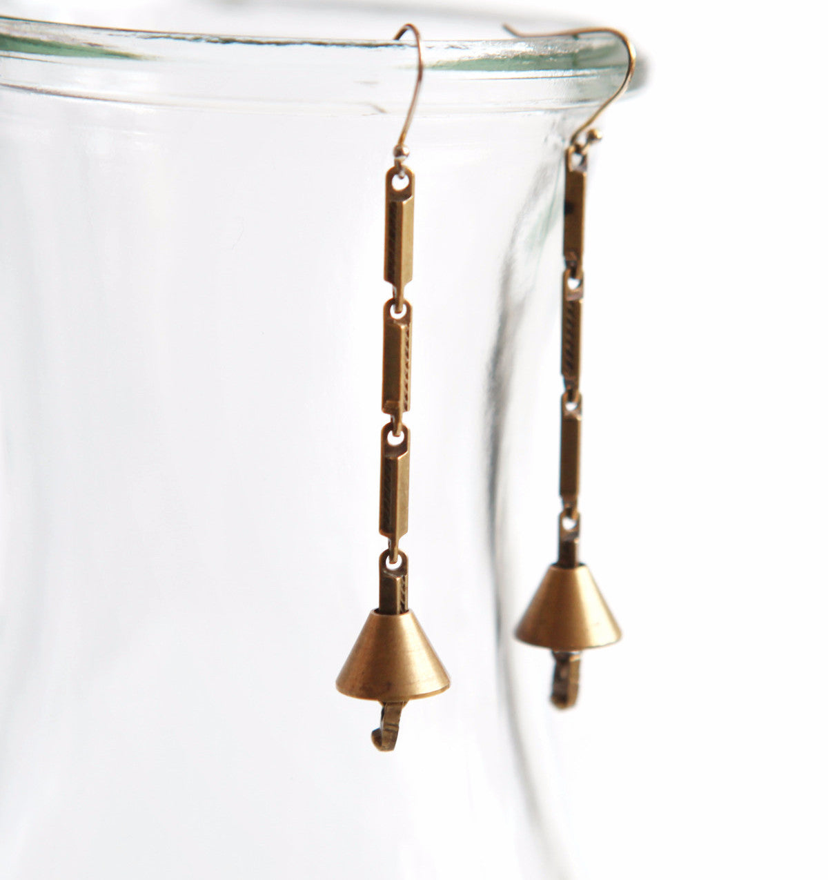 ORNAMENT & CRIME BRASS BELL EARRING