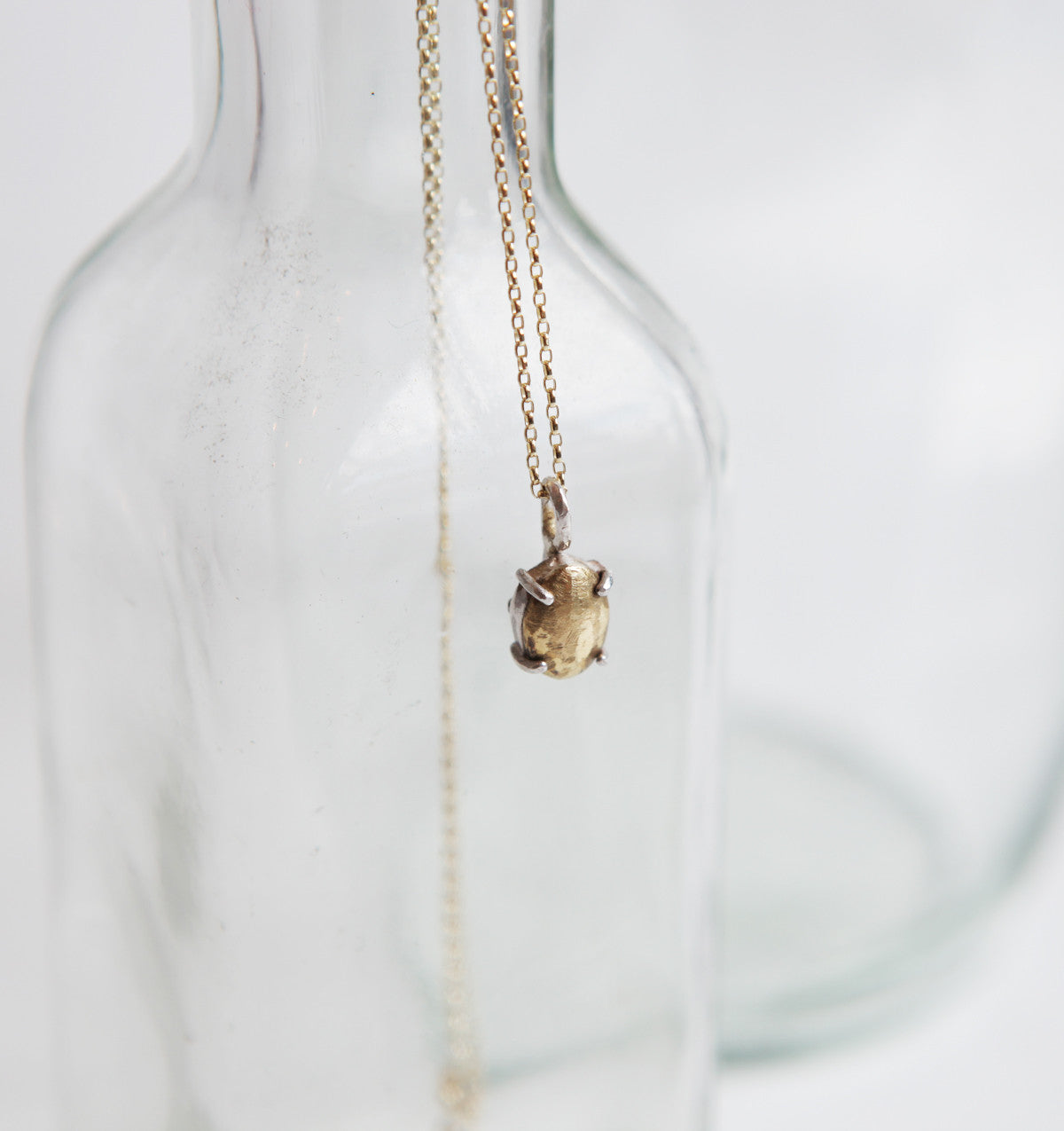 ORNAMENT & CRIME BIG GOLDEN DROP NECKLACE