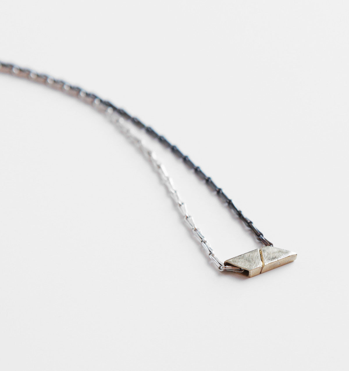 ORNAMENT & CRIME HALF OXIDISED SILVER LIGHTNING NECKLACE
