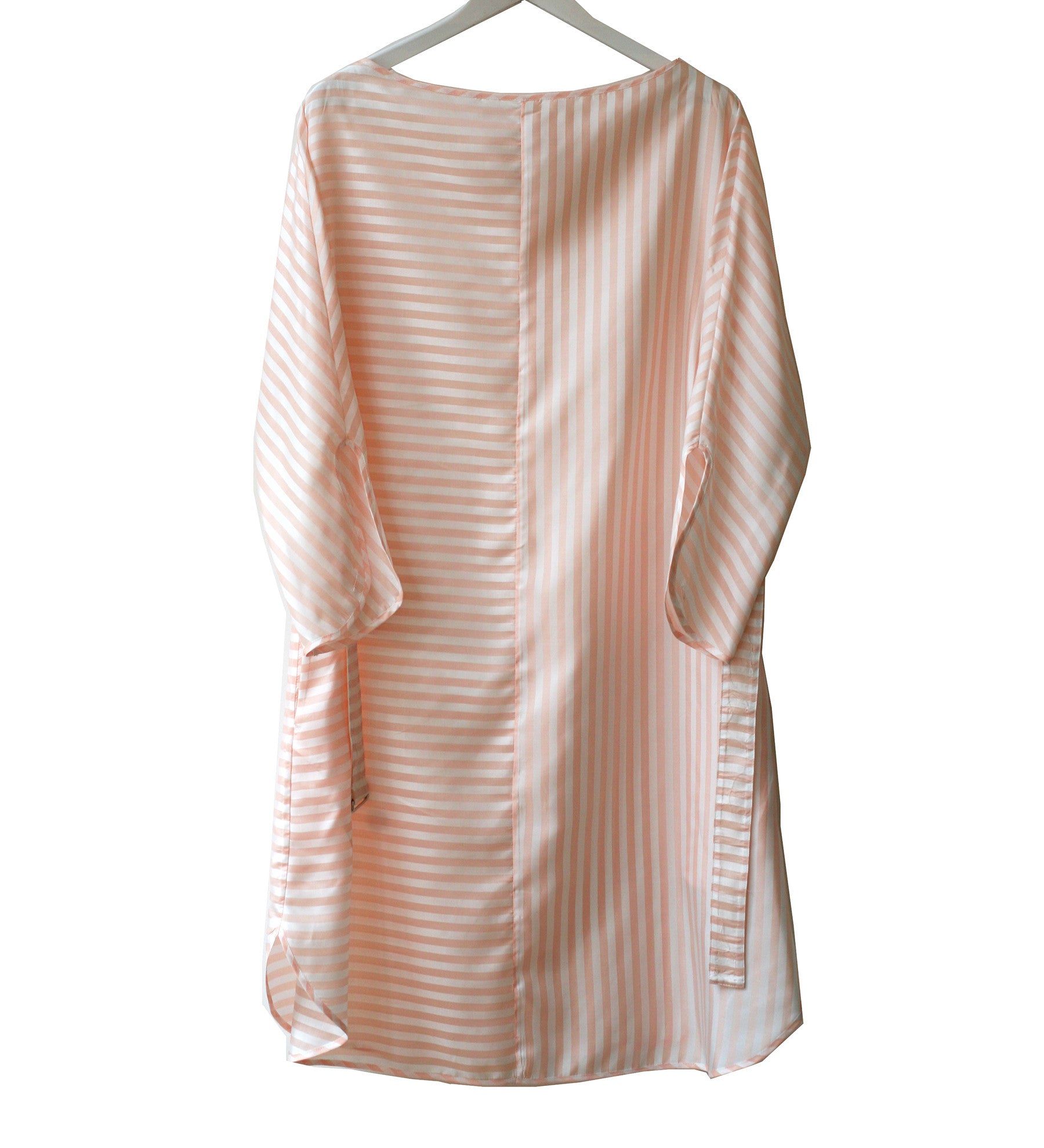 WDR BOAT NECK STRIPED DRESS W/ BELT