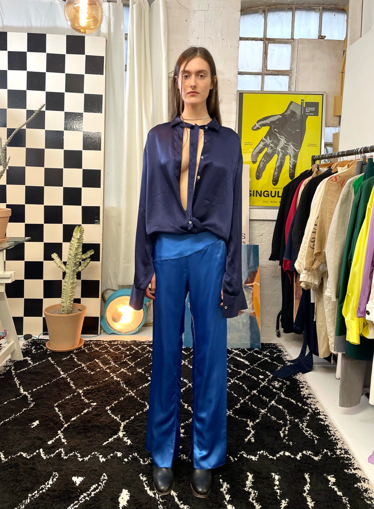 Silk Boyfriend Shirts