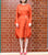 WDR HEART NECK DRESS W/ BELT