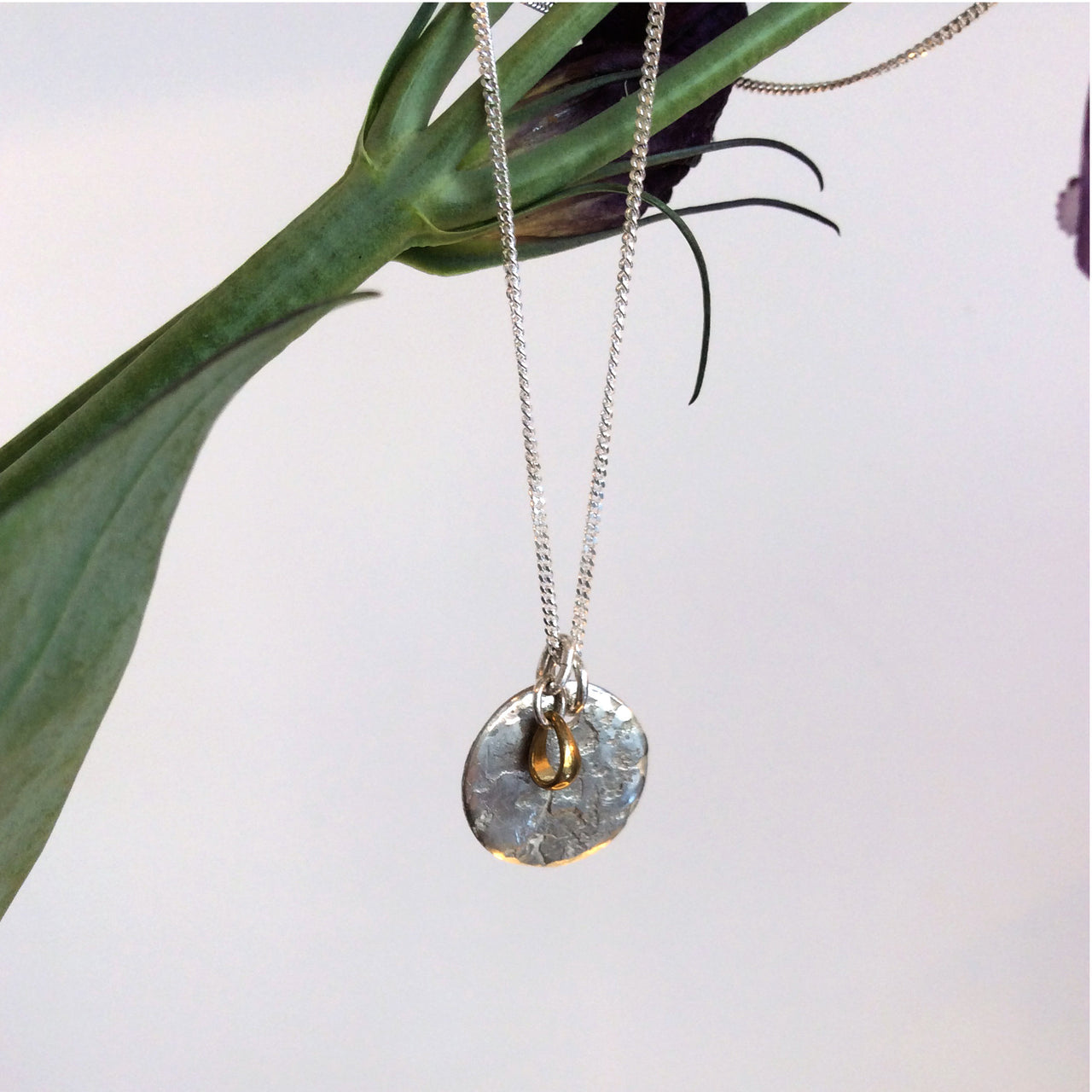 ORNAMENT & CRIME MOON CHARM NECKLACE