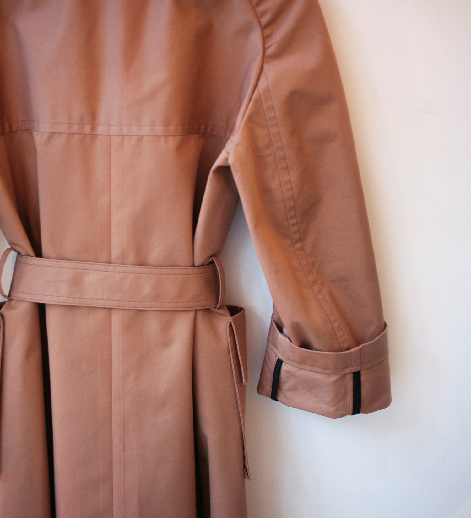 WONDEROUND HOOD RAGLAN TRENCH COAT