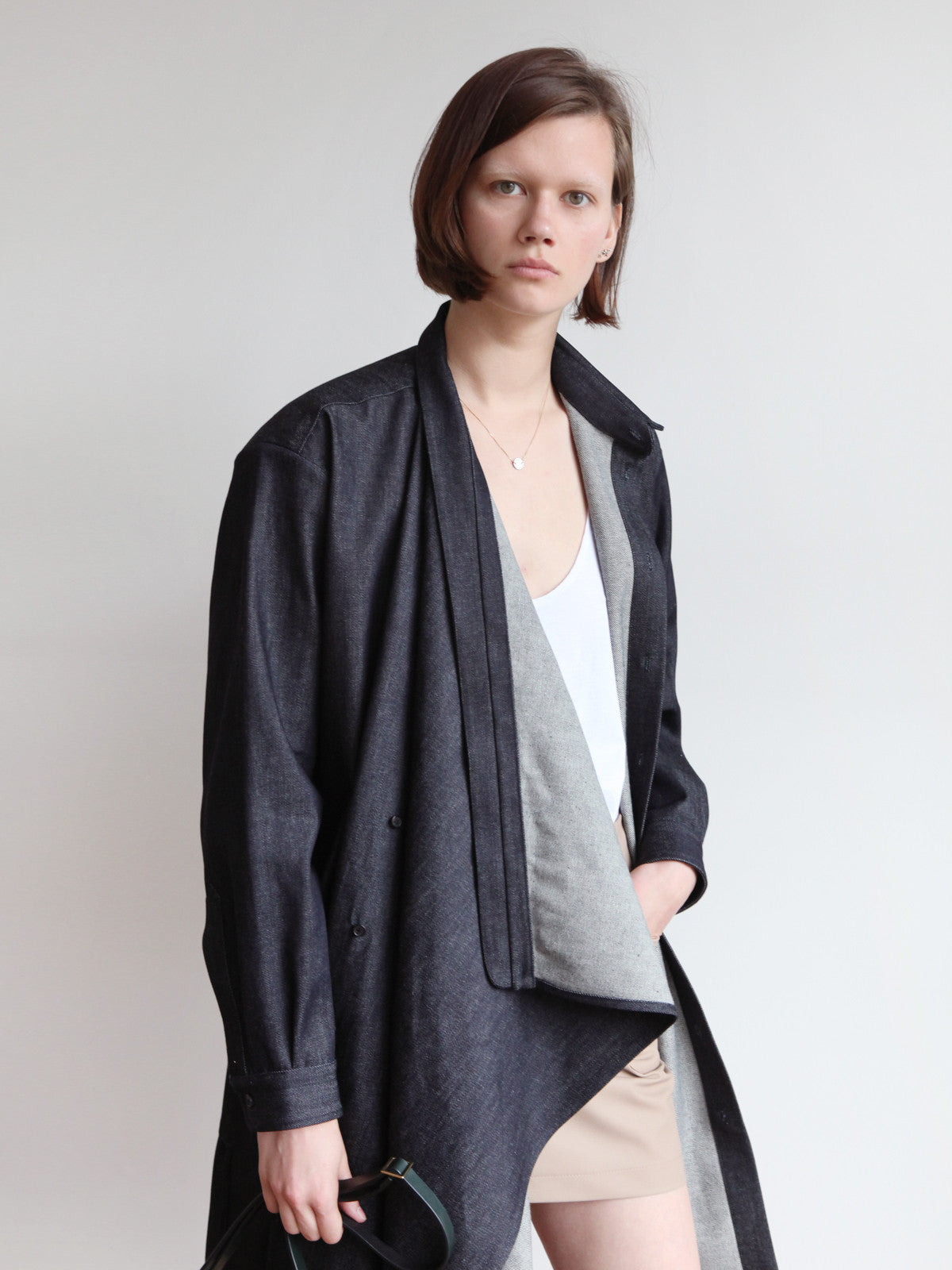 BLESS No.52 BLISSMESS NECKERCHIEFDRESS DARK DENIM