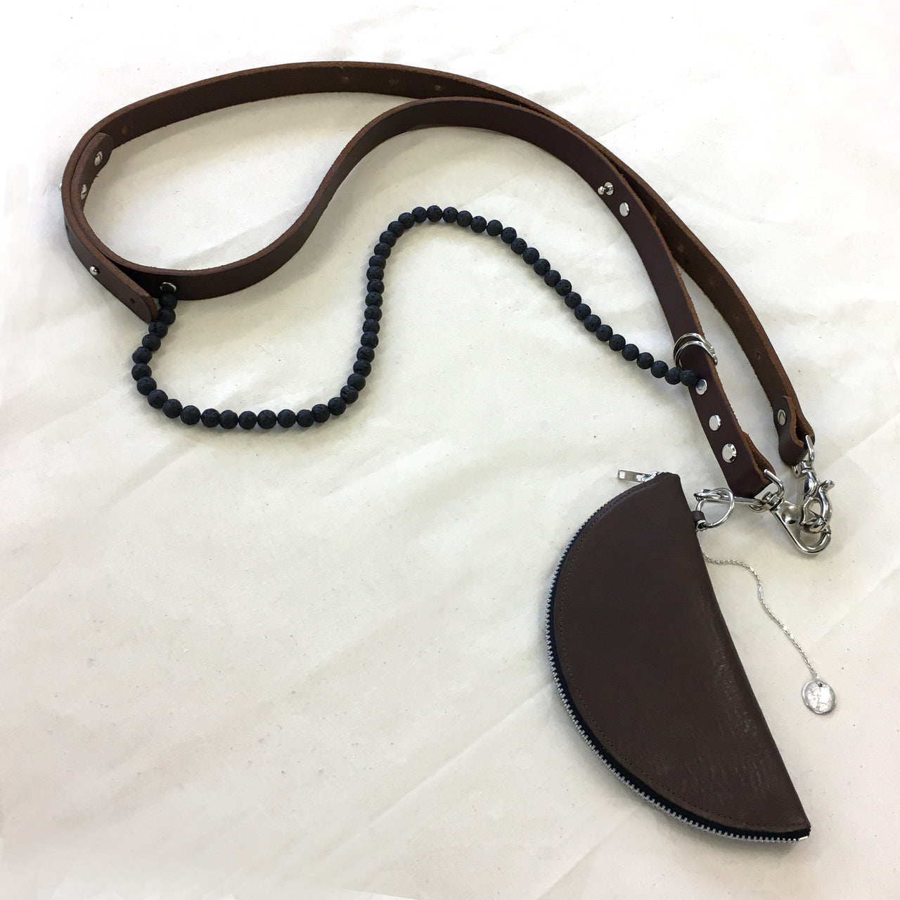 Copy of HALF MOON LEATHER PHONE CASE bag