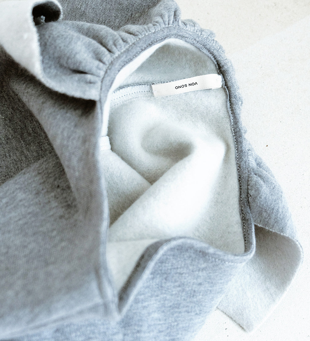 VON SONO KIDS DOUBLE DRESS IN GREY