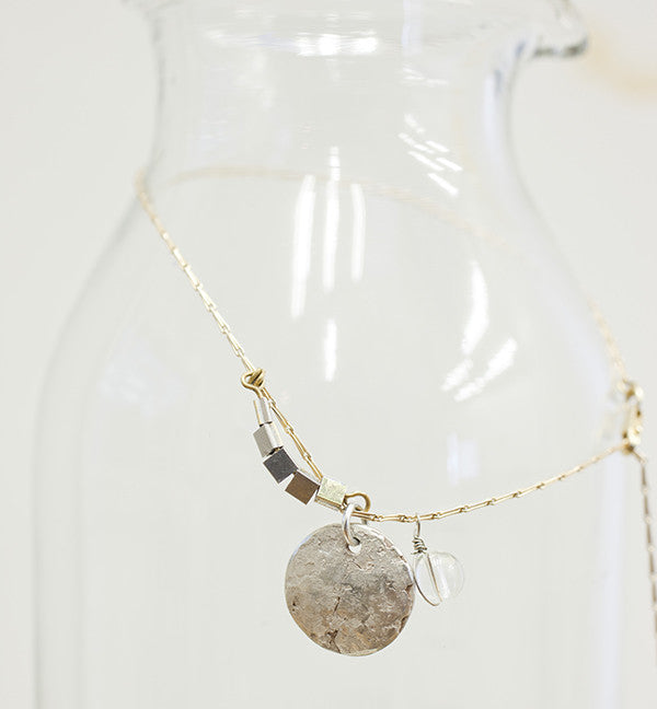ORNAMENT & CRIME RAINBOW MOON  NECKLACE