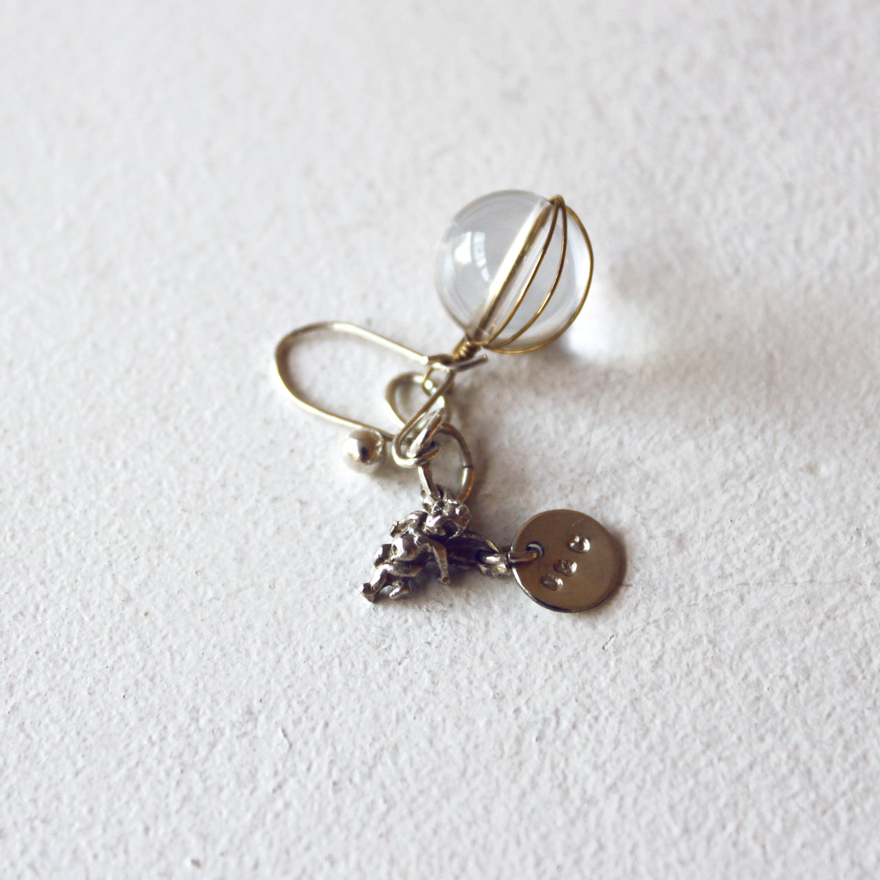 ORNAMENT & CRIME ANGEL CRYSTAL EARRING