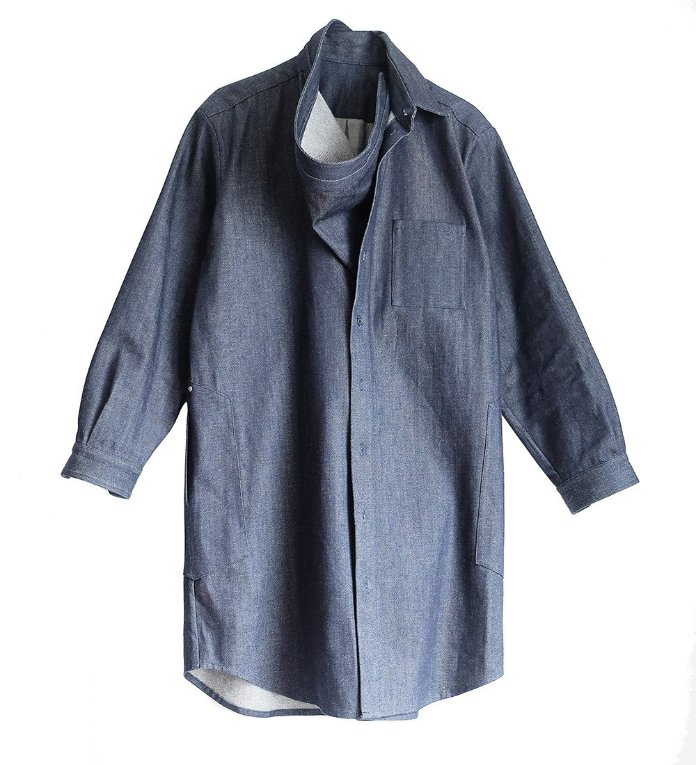 BLESS No.52 BLISSMESS NECKERCHIEFDRESS DARK DENIM