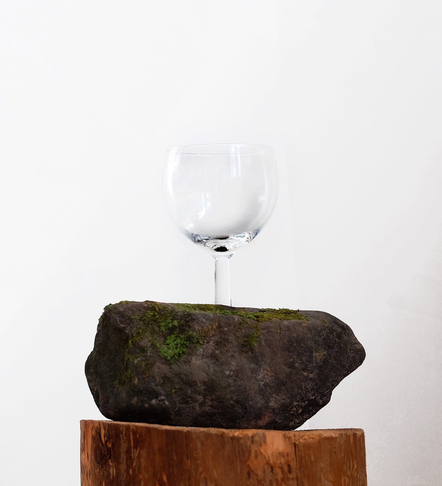 BLESS GLASS WITH STONE BASE