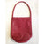 BODY SCULPTURES LEATHER SHOPPER BAG / RED