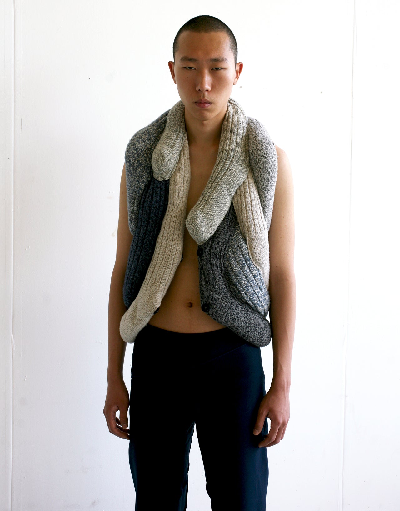 LOOK 9 (SOCK VEST TYPE #1 WITH SLIT TROUSERS)