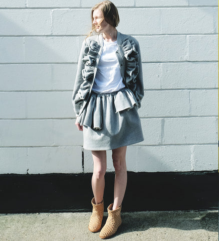VON SONO SHORT SKIRT W/ FRILL